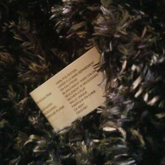 WOMEN'S 1 SIZE NAVY BLUE FLEECE REAL WARM SCARF!!! - Picture 7 of 8